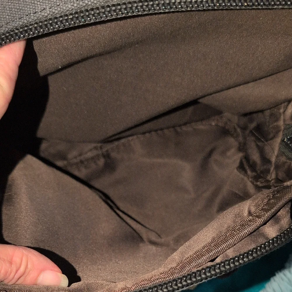 Black Expandable Canvas Duffel Bag With Shoulder Strap